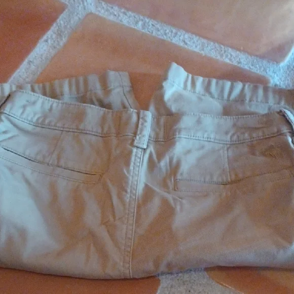 Abercrombie Kids Khaki Flat Front Shorts - Picture 2 of 3